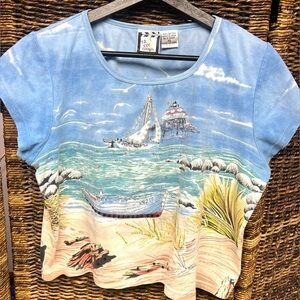 Take Two Clothing Co-Size:XLarge, Beaded, Crop, Y2K, Some embellishments missing